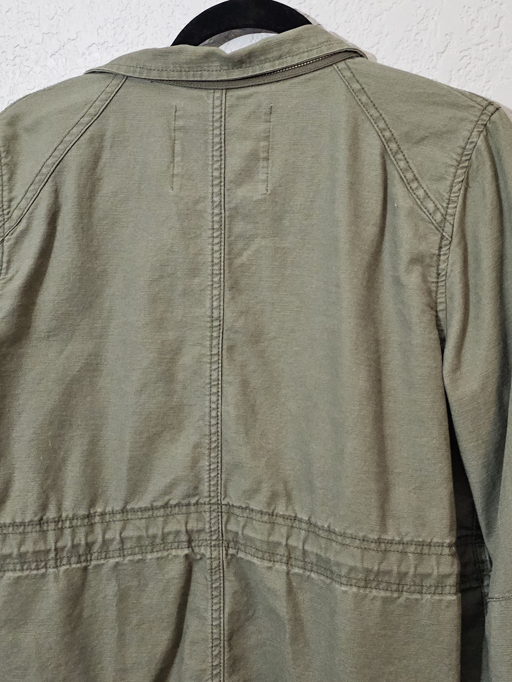 Anthropologie/Daughters Of The Liberation Olive Green Utility Jacket Women Large - Picture 10 of 11